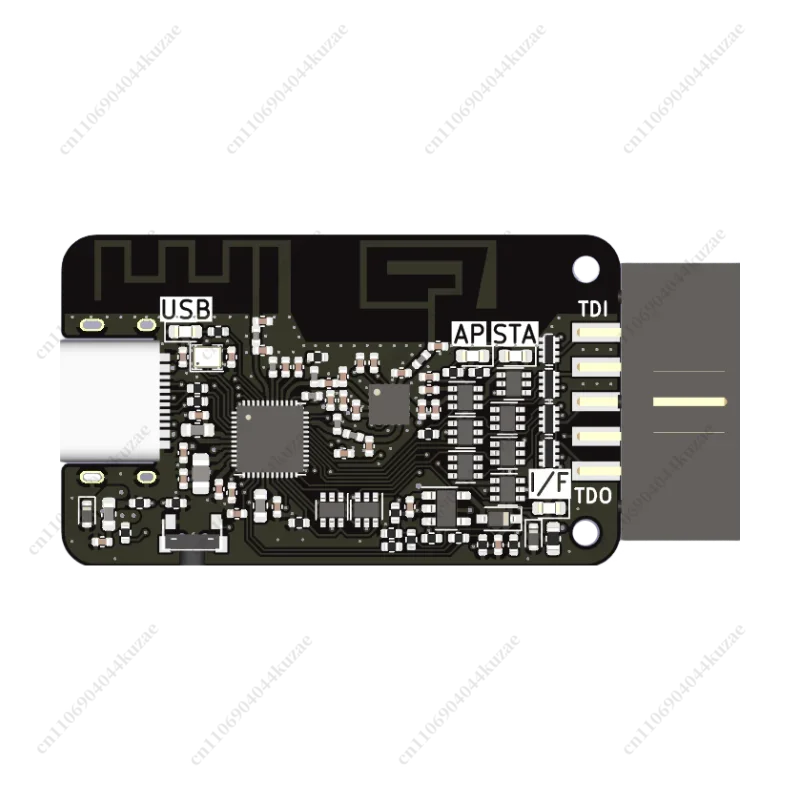 HLH High Speed Wireless Debugger Emulator, 2nd Generation CMSIS-DAP Serial Module WiFi6 5GHz Anti-interference Design