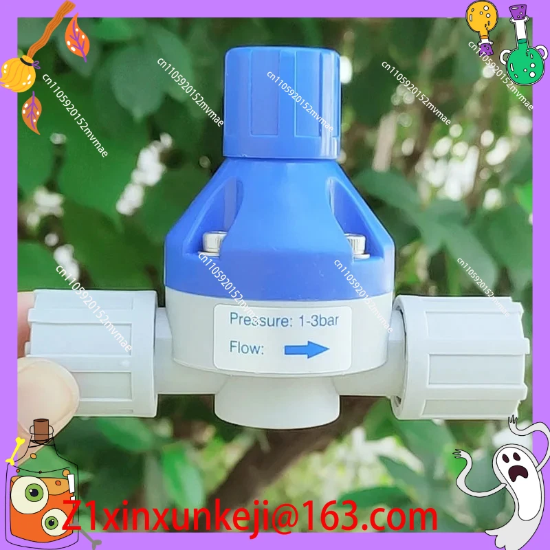 Special back pressure valve for hose joint, safety valve, pressure relief valve UPVC material dosing device for metering pump