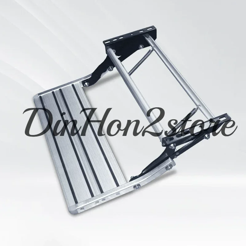 RV Electric Stepping RV Trailer Single Layer Folding Manual Foot Pedal Aluminum Alloy Pedal Modification Accessories