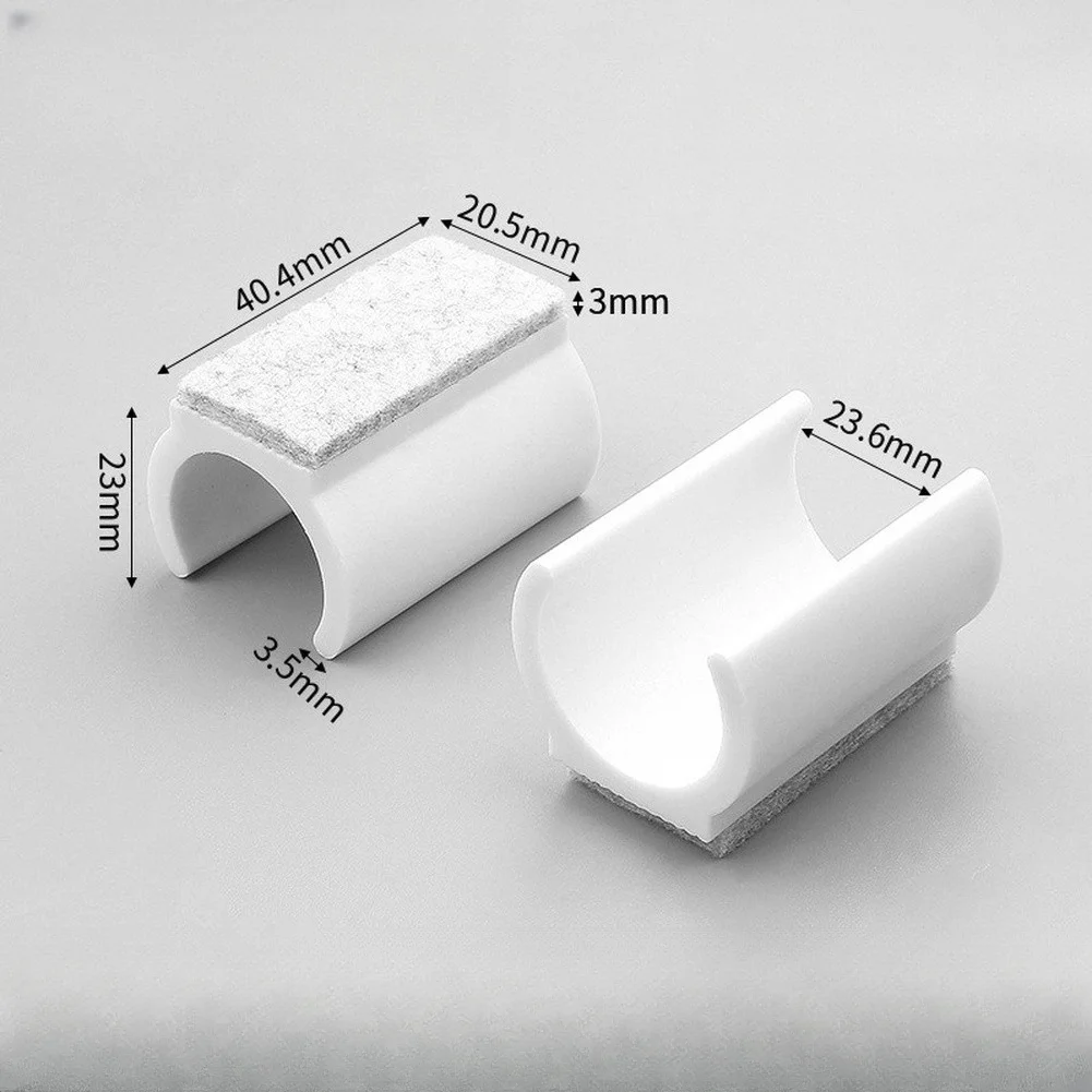 Felt Covered U Shaped Protectors for For round Metal Chair Legs Providing Quiet Operation and Scratch Prevention