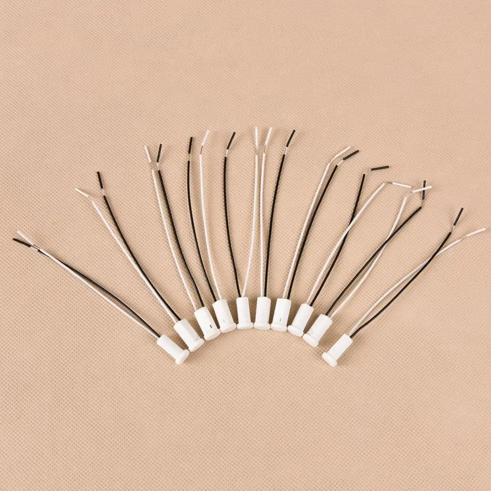 10 buah 10CM dudukan lampu kristal soket pemegang lampu, G4 Led/G4/bohlam Plug aksesoris pencahayaan kualitas tinggi