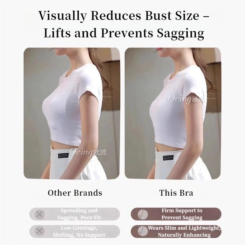 2025 New Push-Up Bra for Small Bust - Lift Enhancer Wireless Comfort Anti-Sagging Seamless Bralette with Full Coverage