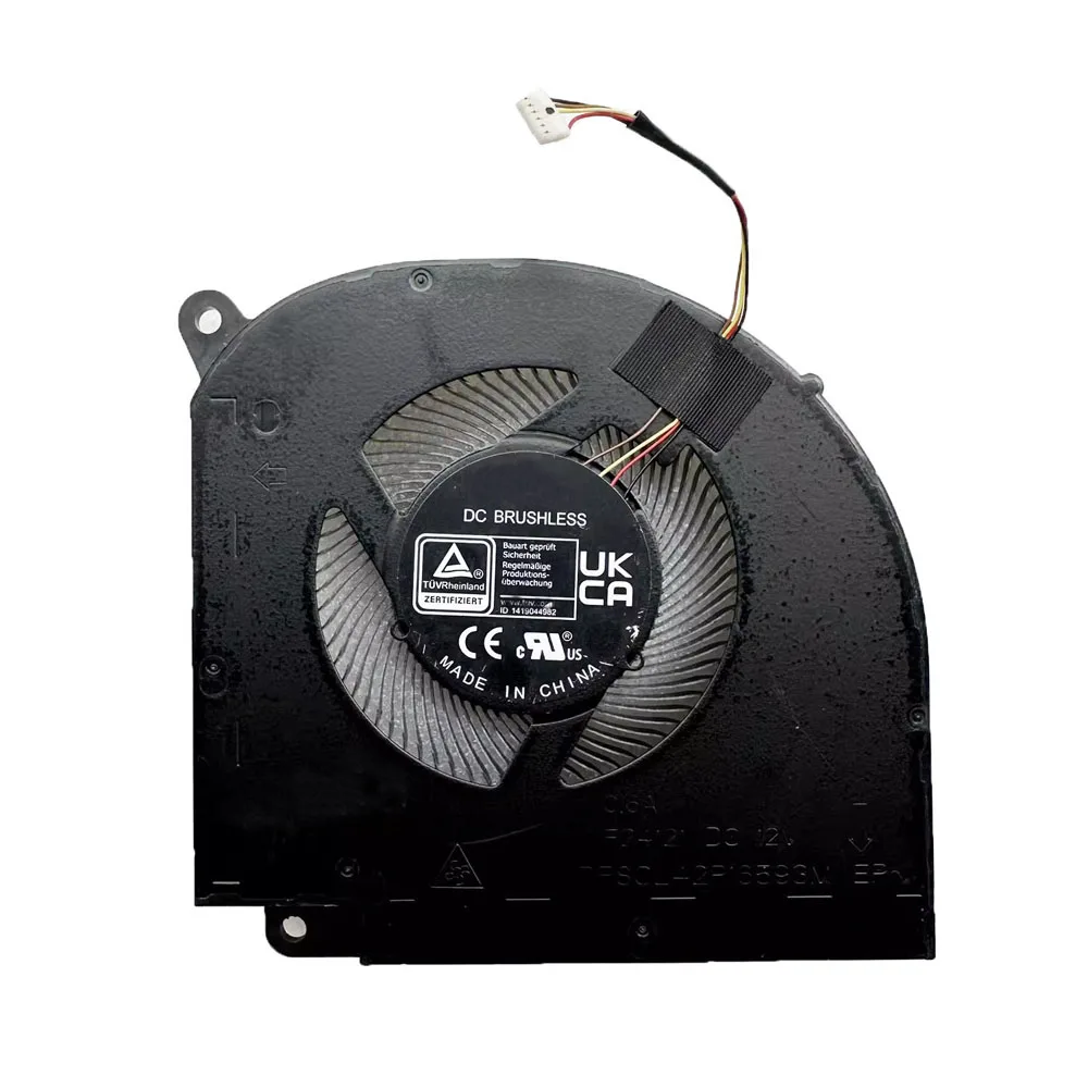 Laptop CPU GPU FAN DFSCL42P06593M EP F24120 DFSCL42P16593M EP F24121 4PIN DC12V 0.6A Black Cooling FAN New