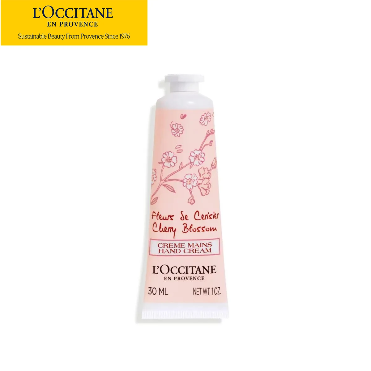 Crema de manos de manteca de karité L'OCCITANE con 20% de manteca de karité orgánica Nutre las manos muy secas Protege la piel Fórmula vegana