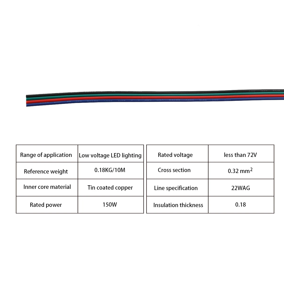 

Foxnovo 10M 4 Pin Rgb Led Extension Cable For 5050 3528 Strip Splitter Connector Adapter Line Plastic Shell Copper Wire