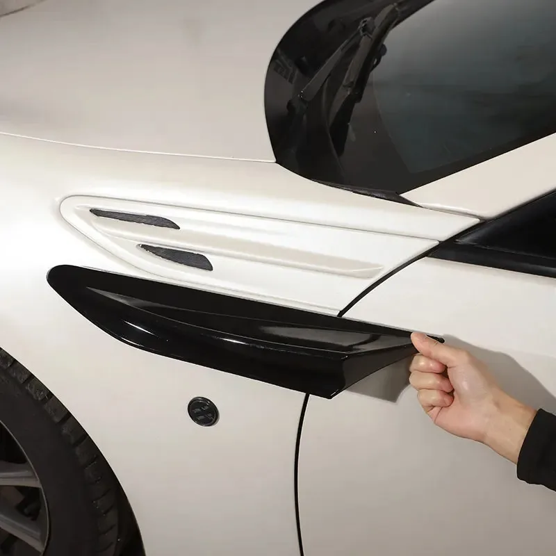 For Toyota 86 / Subaru BRZ 2012-2020 Side Fender Air Outlet Mask Side Deflector Decorator ABS Carbon Fiber Pattern