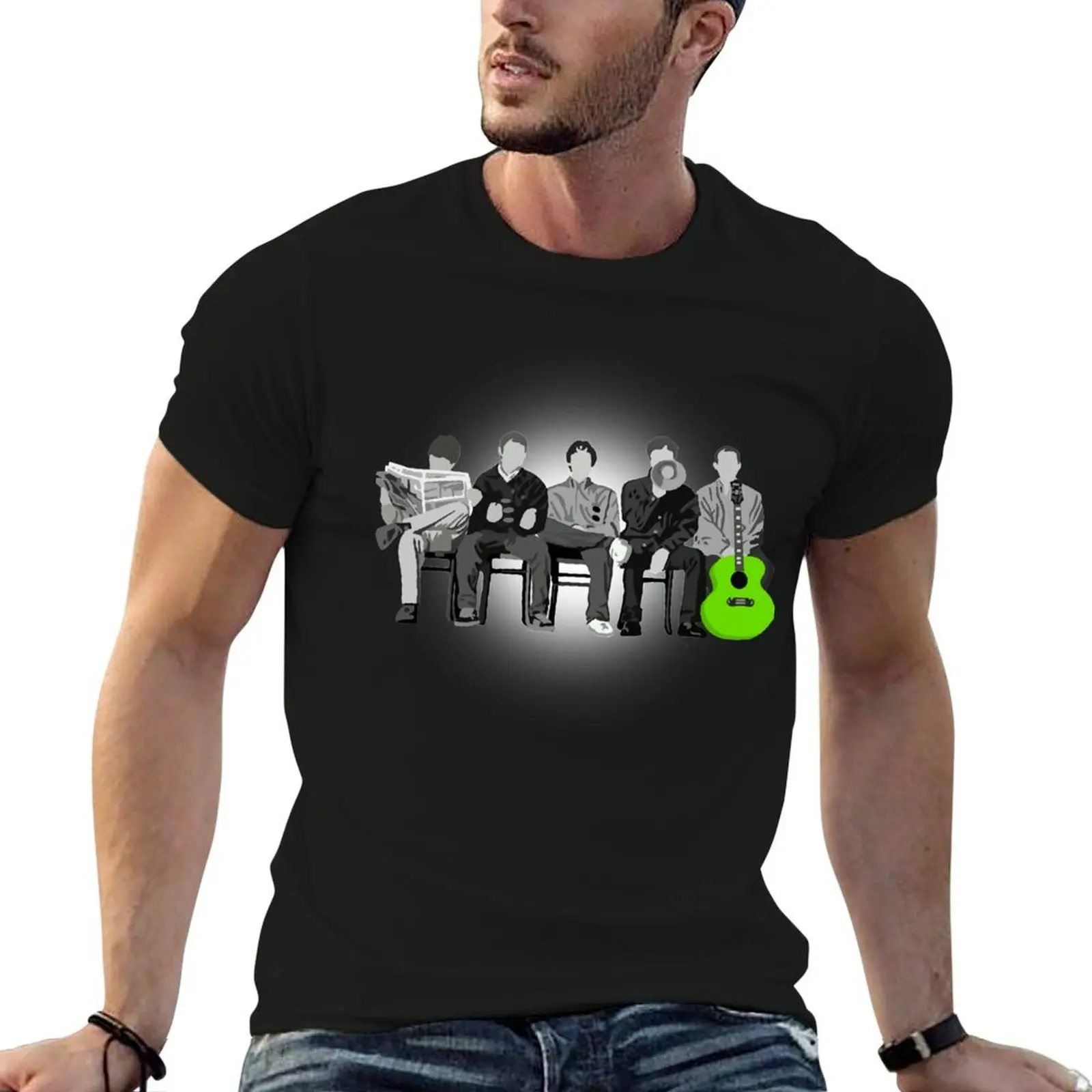 Wonderwall Classic T-Shirt boys whites tops street wear heavyweights plain black t shirts men