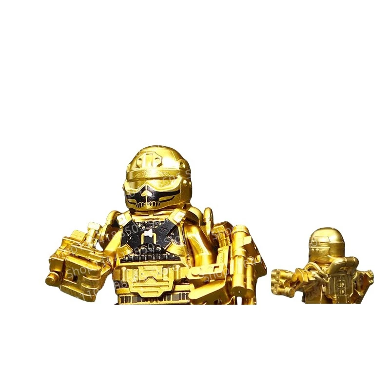 MOC New Military Building Block Exoskeleton Mecha Special Operations Squad Fighting Doll Holiday Gift Ornaments Collection