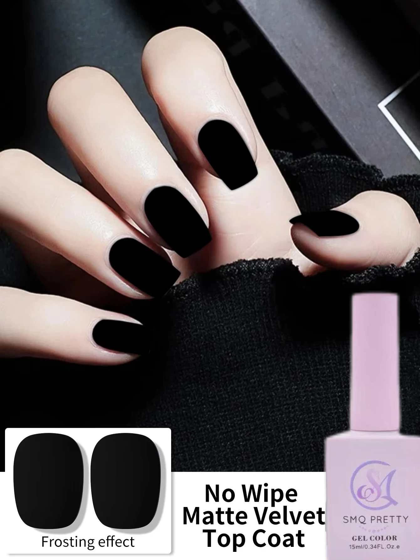 12 جرام المخملية ماتي معطف فوقي هلام مسمار البولندية UV جل نقع قبالة شبه دائمة الورنيش واضح ماتي معطف فوقي مسمار الفن ورنيش #1