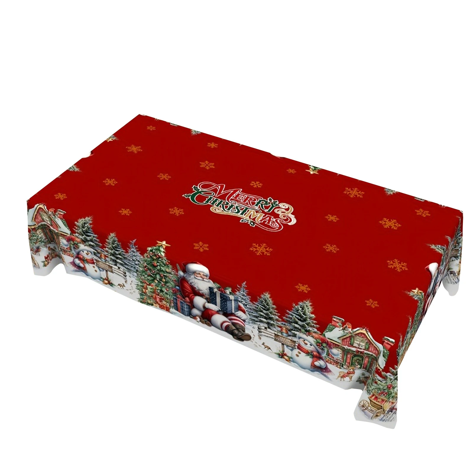 خمر عيد الميلاد مفرش المائدة سانتا ثلج غطاء الطاولة زينة عيد الميلاد للمنزل 2025 هدايا عيد الميلاد نافيداد نويل السنة الجديدة 2026 #5