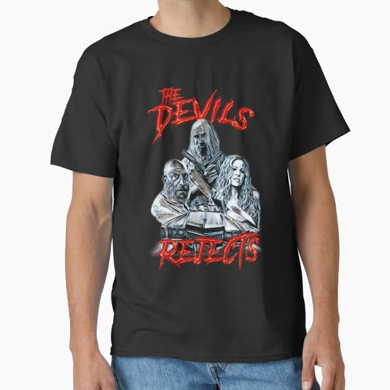 

The Devil Great Model Rejects House of 1000 corpses Scary Halloween Gift t shirt Rob zombie Captain spaulding Graphic Clothes