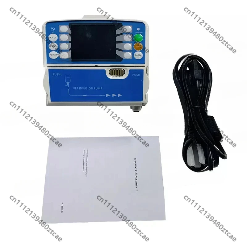 Portable Veterinary Infusion Pump 3 Modes Adjustable Pet Medical Infusion Equipment English Version Animal Hospital Use