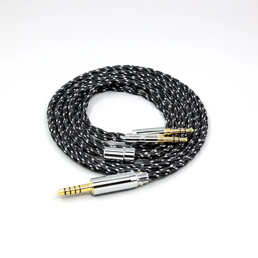 OCC смешанный OFC скручивающий нейлоновый кабель для наушников Onkyo A800 Philips Fidelio X3 Kennerton Jord LN008704