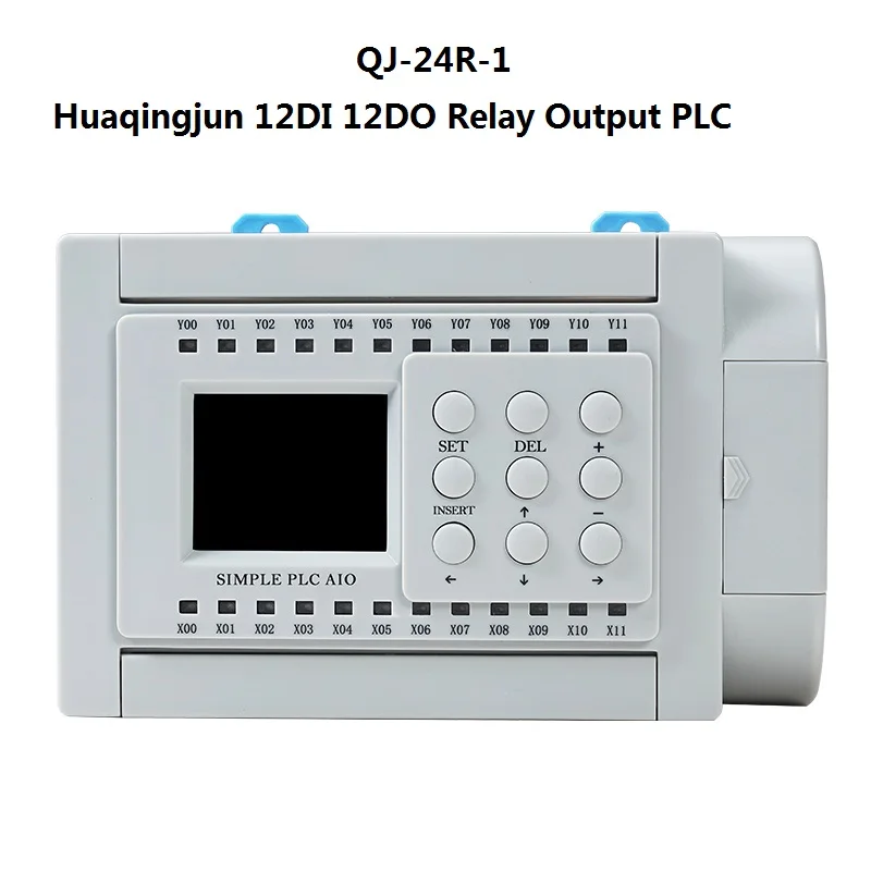 Huaqingjun 12 Inputs 12 Outputs Relay Output PLC QJ-24R-1 Prorgammable Logical Controller for Solenoid Valves