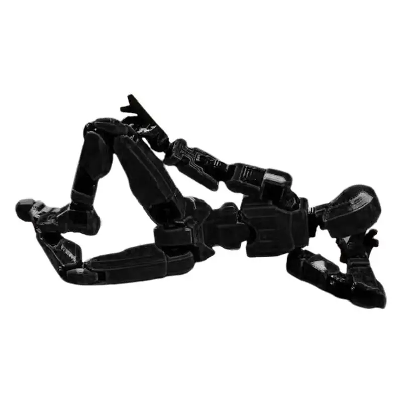 Flexbile Multi-Jointed Movable Robot Action Figure 3D Printed With Full Articulation For Stop Motion Animation Action Figure