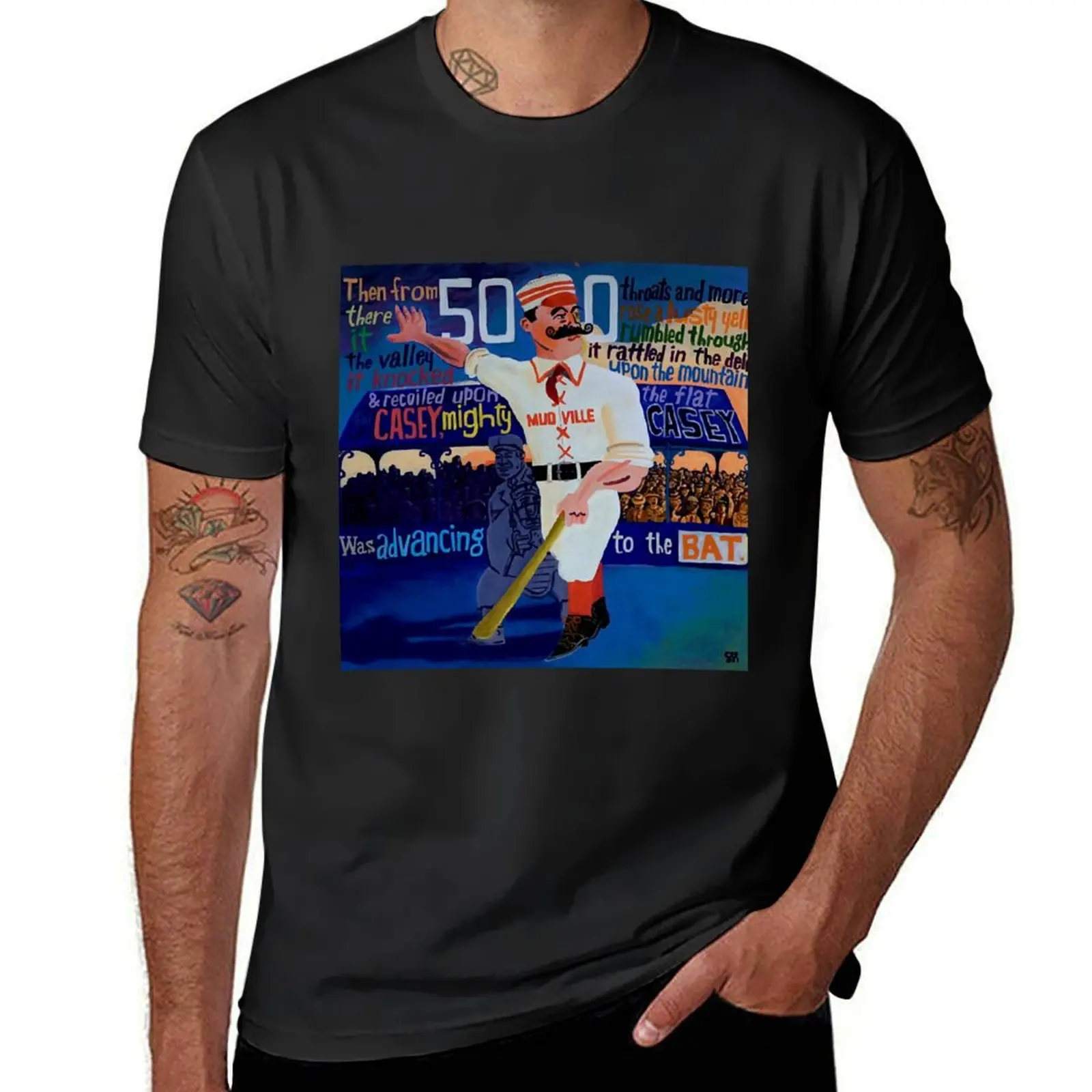 

Casey at the Bat T-Shirt baggy shirts tops korean fashion cotton t shirt men