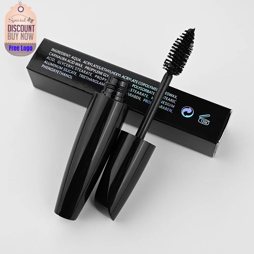 Long Thick Volumning Mascara Private Label Waterproof Non-smudge Eye Mascara Makeup Custom Logo