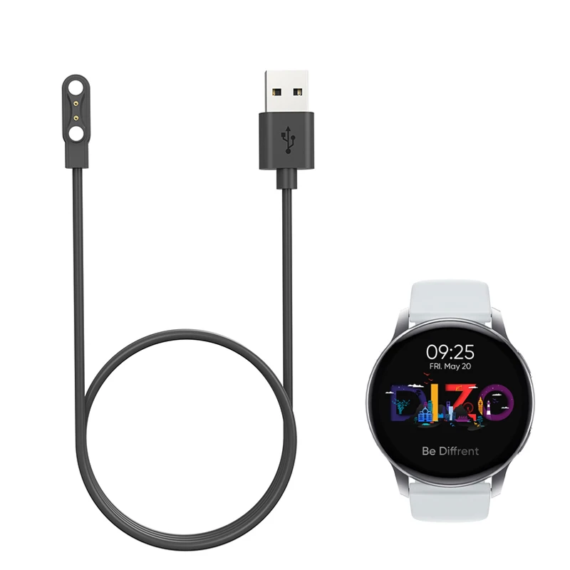 Smartwatch Dock อะแดปเตอร์ชาร์จในรถยนต์ USB สายชาร์จสำหรับ Realme TechLife DIZO นาฬิกา R สมาร์ทวอท์ช Power สายชาร์จอุปกรณ์เสริม