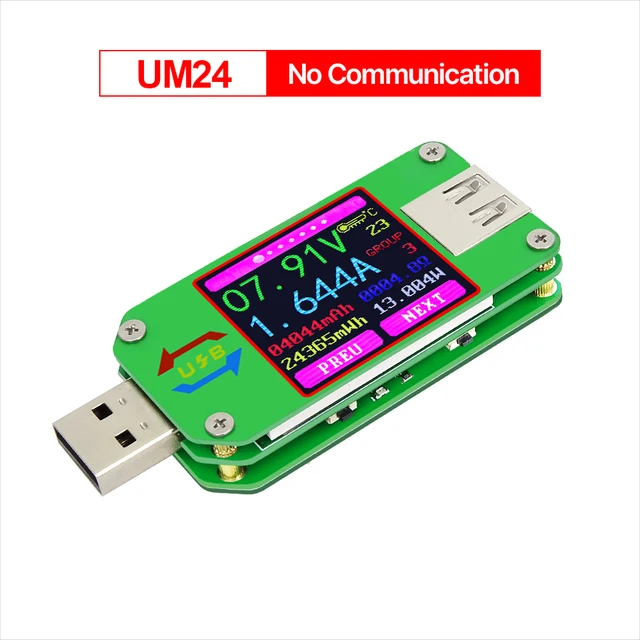 UM34/UM34C UM24/UM24C UM25/UM25C DC Voltmeter Ammeter Voltage Current Tester Voltage battery Charge Measure APP USB 3.0 Tester