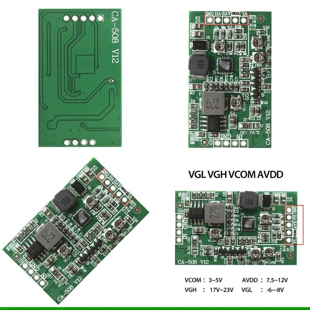 U55C Adjustable 4 Channel Module for LCD TCON Board CA-408/CA-508