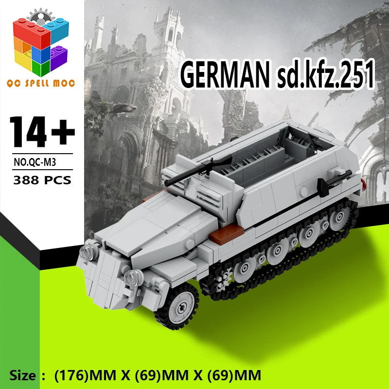 MOC Tank Building Blocks, Tiger King Panther Panzer III IV E100