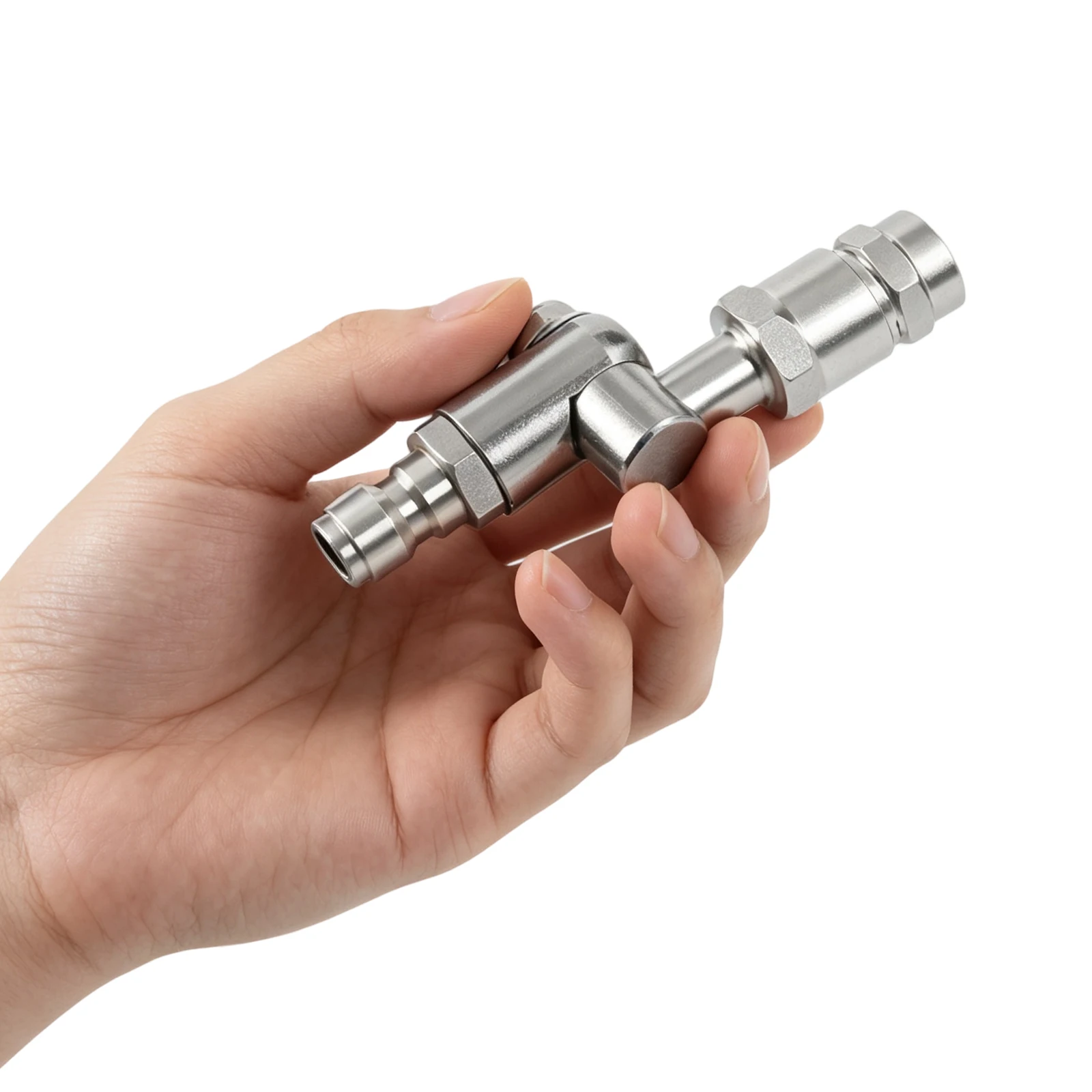 Universal High Pressures Car Wash Gun Adjustable Stainless Steel Rotating Spray Nozzle Pressures Washer Lance Extension Pole