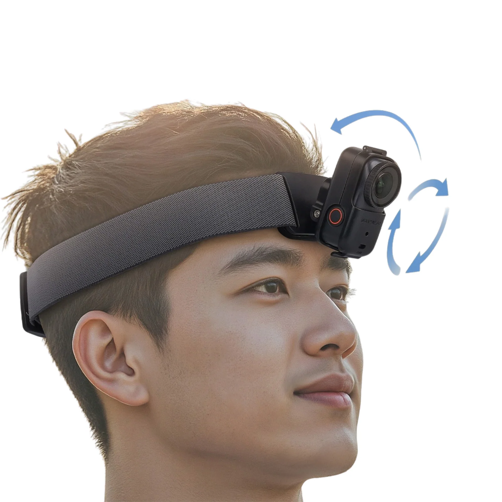Vertical/Horizontal Headband Rotatable Elastic Retention Strap for DJI Osmo Nano Camera Accessories Adjustable Headband Mount