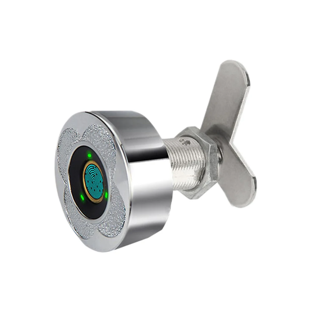 Efficient Zinc Alloy Fingerprint Lock Reliable Biometric Door Drawer Lock with Multiple Fingerprint Registration