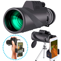 Monotube Telescope Low Light Night Vision,High Power HD Concert Phone Lens, Outdoor Sports and Entertainment, New, 3-9x40, 40x60