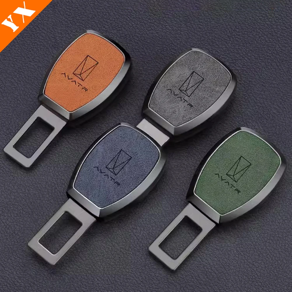 For Changan AVATAR 12  2023-2024 Car Accessories Stainless  Seat Belt Clip Extender Seatbelt Lock Buckle Extension Plug