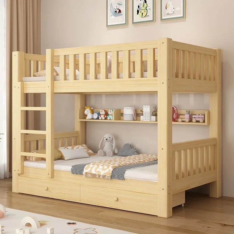 Affordable staff Dormitory Solid wood bunk beds Bunk beds High and low cribs Bunk beds