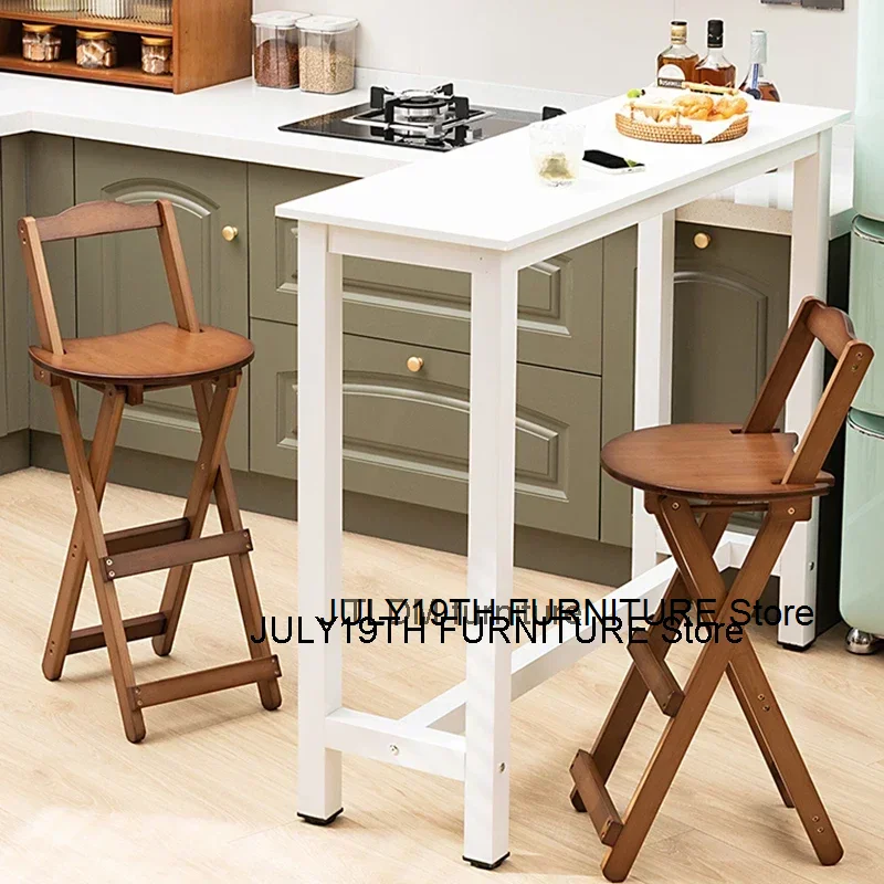 

Fold Counter Bar Stools Kitchen Home Designer Nordic Bar Stool Chair Modern Luxery Banco Alto Plegable Furniture Decoration