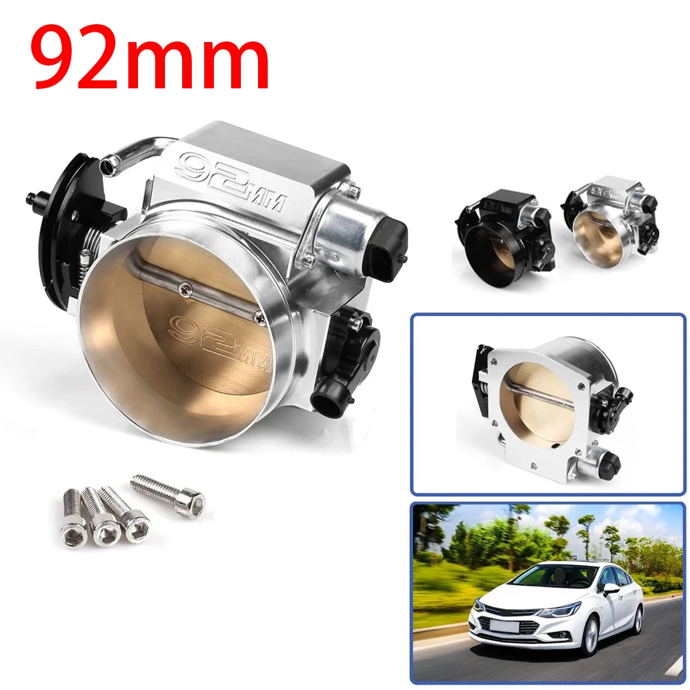 Aluminum 92mm Throttle Body With TPS IAC Throttle Position Sensor For Chevy LSX LS LS1 LS2 LS3 LS6 LS7 THB001