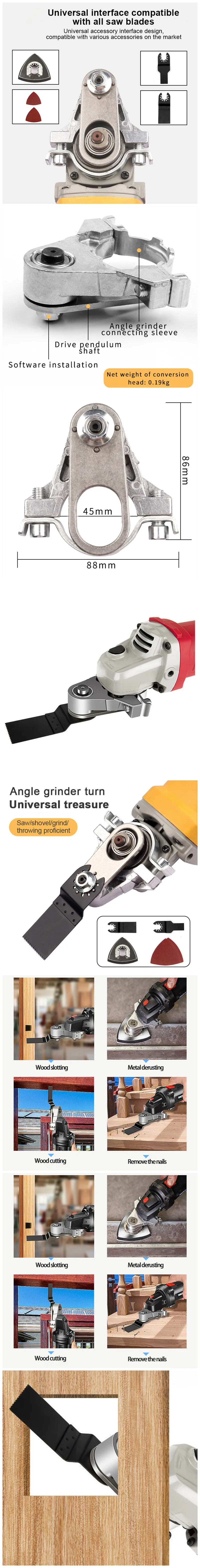 Winkelschleifer-Umrüstsatz Universalkopf-Set 115 125 Typ Adapter M14 Multifunktionales Elektrisches Trimm- und Polierwerkzeug – Detail 2