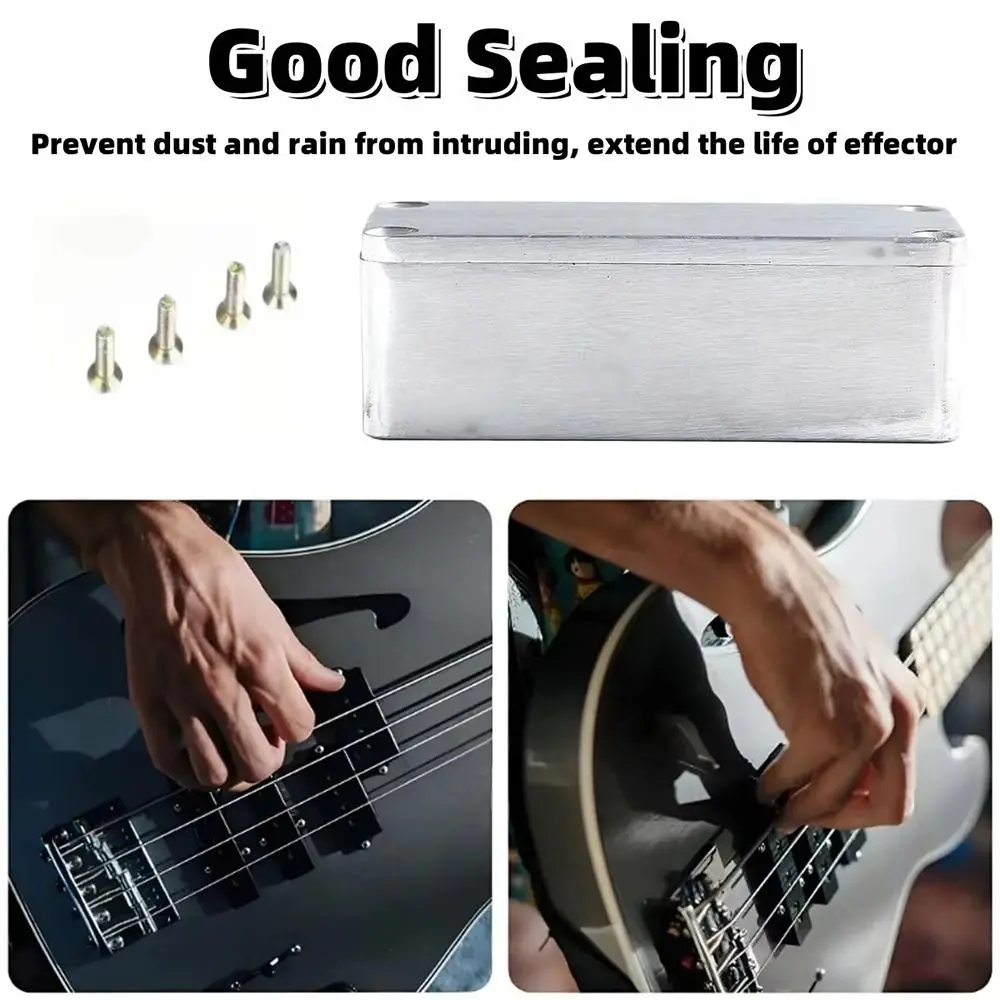 1Pcs 1590 Series Guitar Effects Pedal Enclosure Aluminum Diecast Effects Pedal Stomp Box Case Multiple Sizes Toggle Switch Box