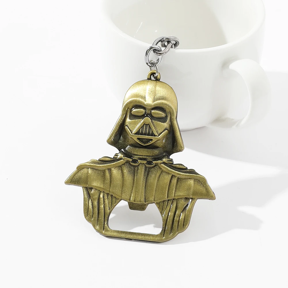 Star War Keychain Darth Vader Metal Pendant Beer Bottle Opener Keyring Car Backpack Key Holder Vintage Jewelry Accessories Gift