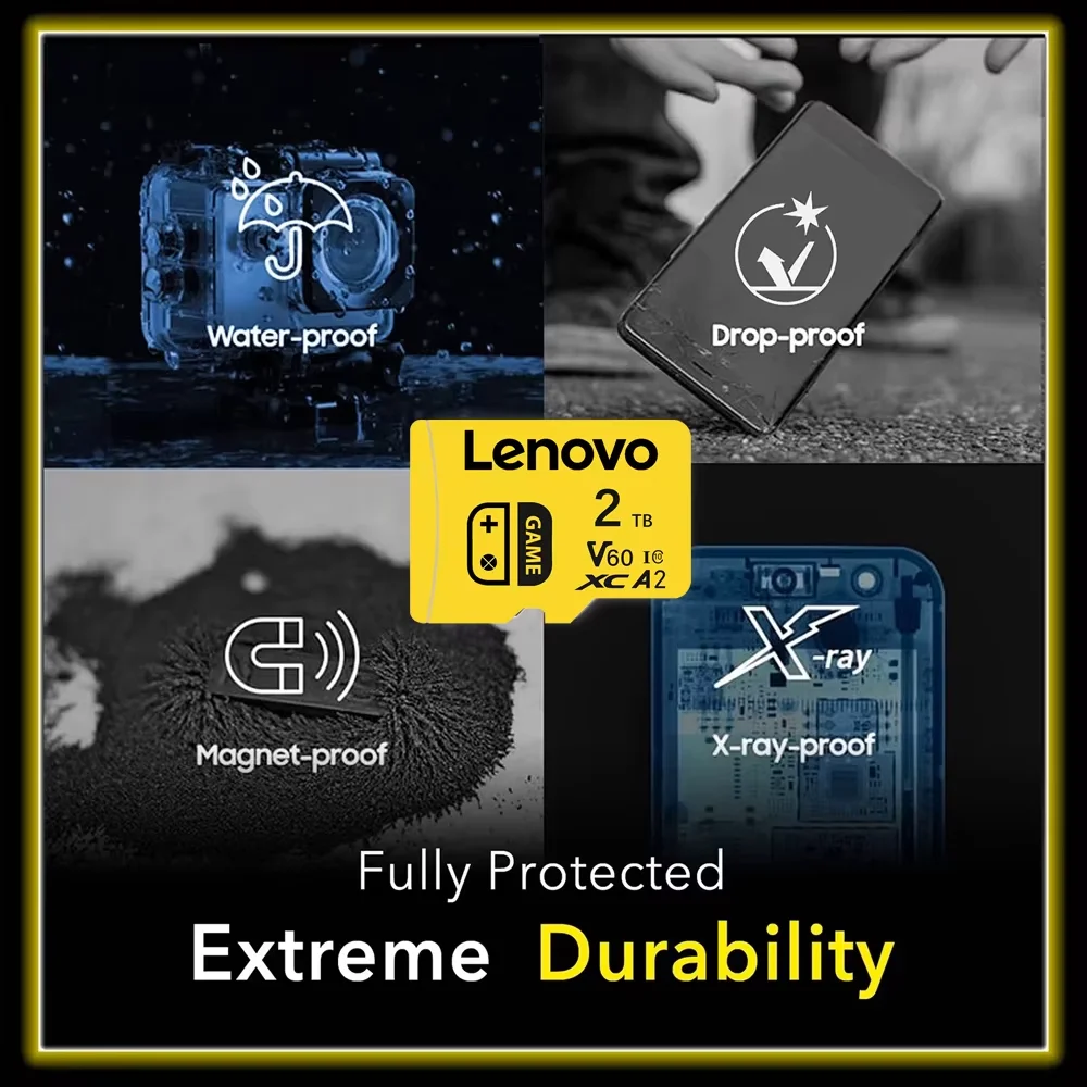 Original Lenovo Large Capacity Micro TF SD Card 64GB/128GB U3 4K Flash Memory Card for Phone Camera Tablet PC Switch 256GB/512GB image 3