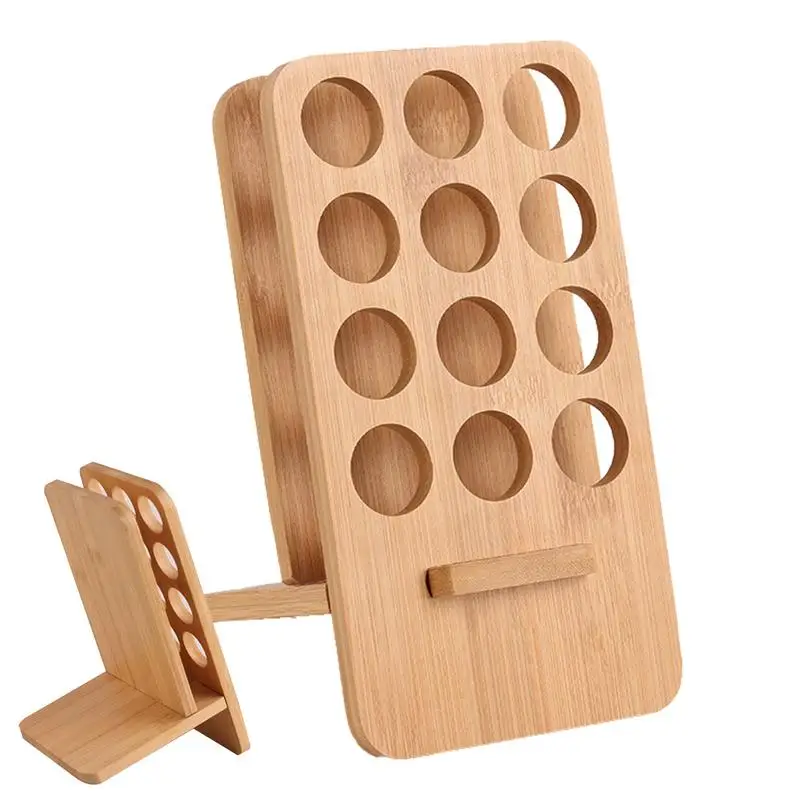 

Essence Oil Wooden Organizer 12 Holes 15ML Essentiall Oil Bottle Display Stand Diffuser Holder Aromatherapy Perfume Bottles Rack