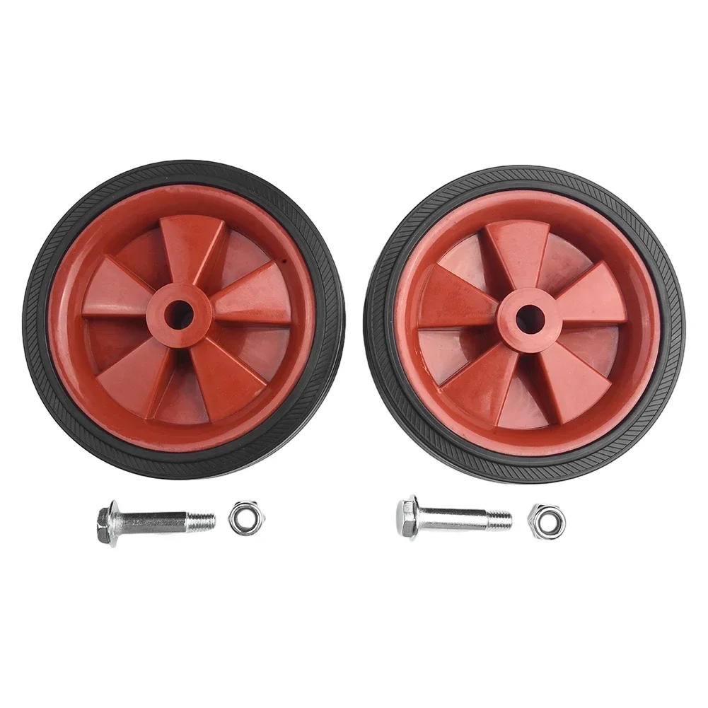 2Pcs Caster Wheels Air Compressor Wheel Replacement Shock Resistance Absorption Non-Slip 5-6Inch Shockproof For Air Compressor