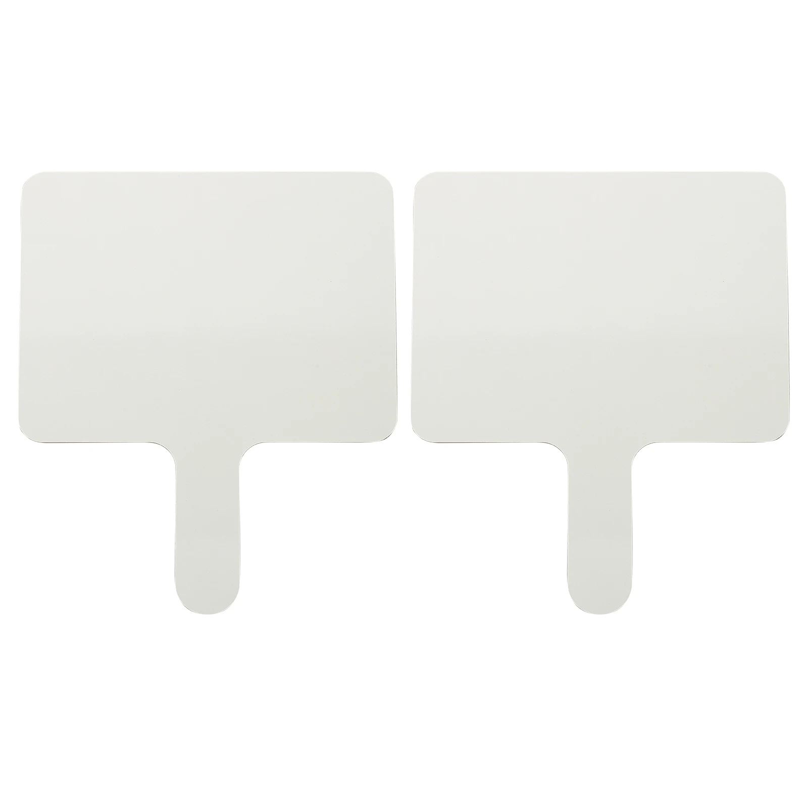 2-teiliges doppelseitiges Hand-Whiteboard, trocken abwischbares Schreibbrett, leeres Antwortpaddel, Klassenzimmerspiel, für Kinder, Studenten, Lehrer, glatt