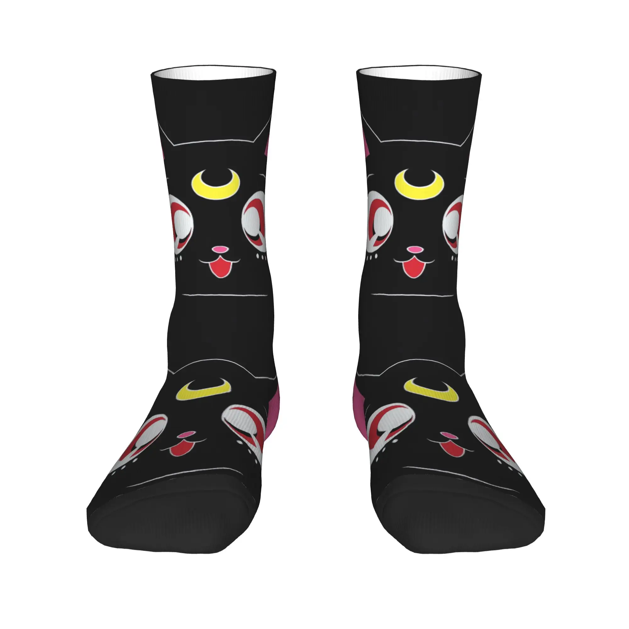 Sailors Moons Socks  Funny Stockings Men Breathable Running Sports Socks Winter Design Anti Slip Socks