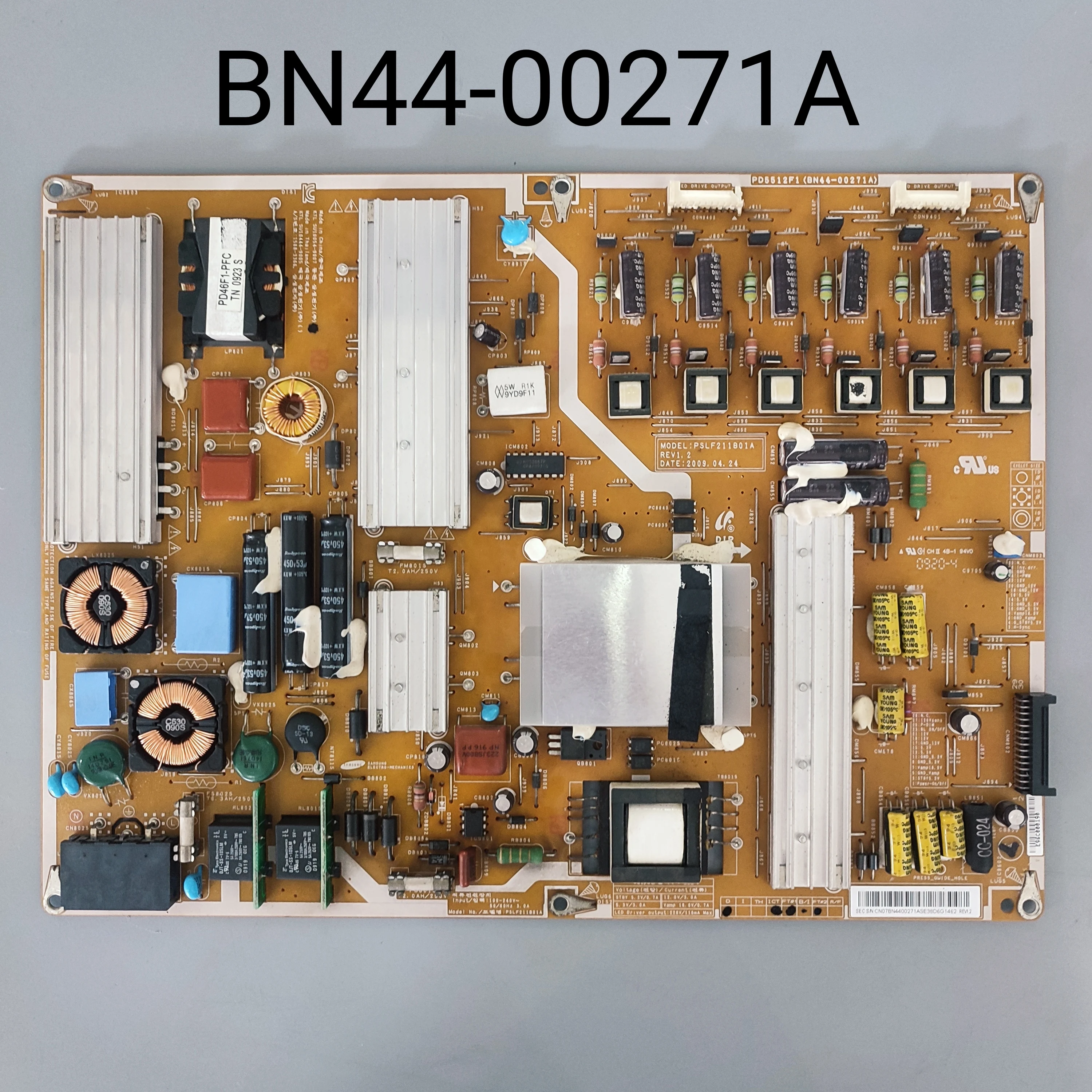 

FOR BN44-00271A PSLF211B01A POWER SUPPLY BOARD Has Been Tested To Work Properly Apply UN55B7000WFXZA UN55B7100WFUZA TV