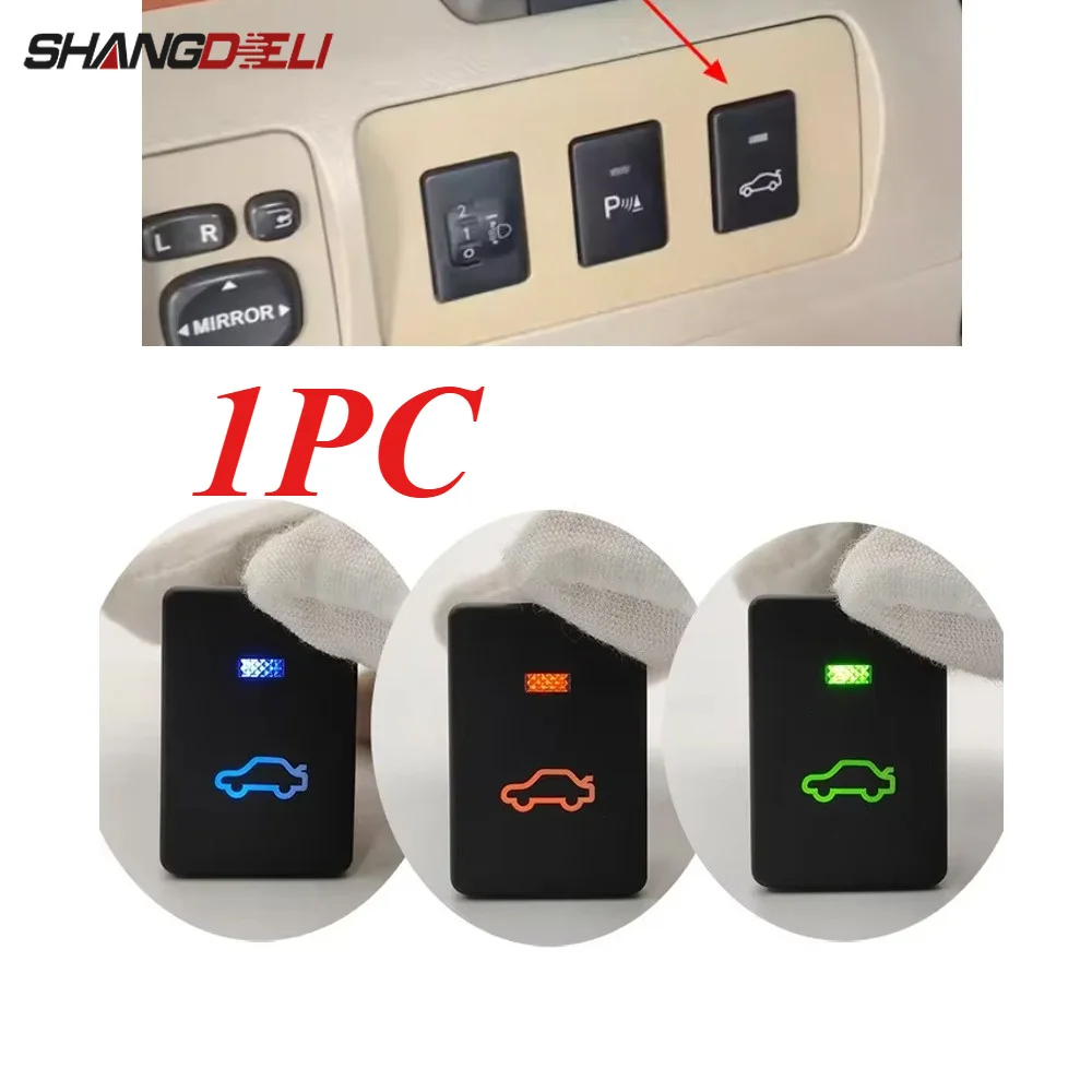 Car Rear Tailgate Luggage Release Switch 1PC Momentary Push Button Trunk Lid Opener For Toyota Camry Corolla Retrofit