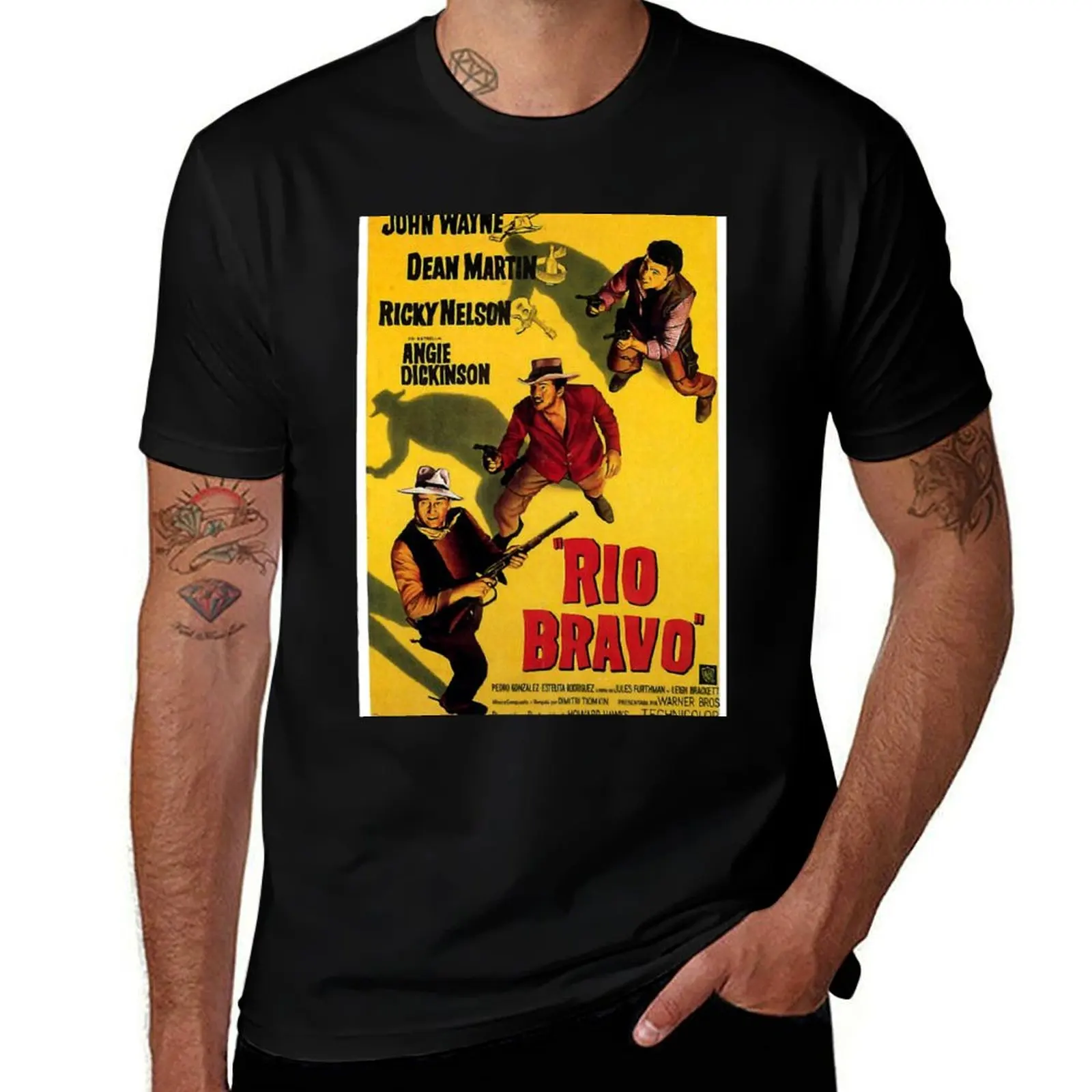 John Wayne T-Shirt Basic Simple Design Short Sleeve Shirt T-Shirt