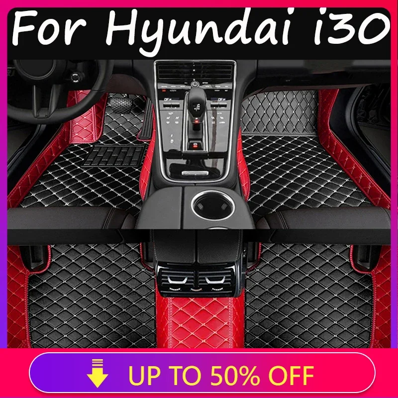 

Car Floor Mats For Hyundai i30 Elantra Touring FD 2007-2010 Anti Dirt Protective Pad Carpets Leather Mat Rugs Car Accessories