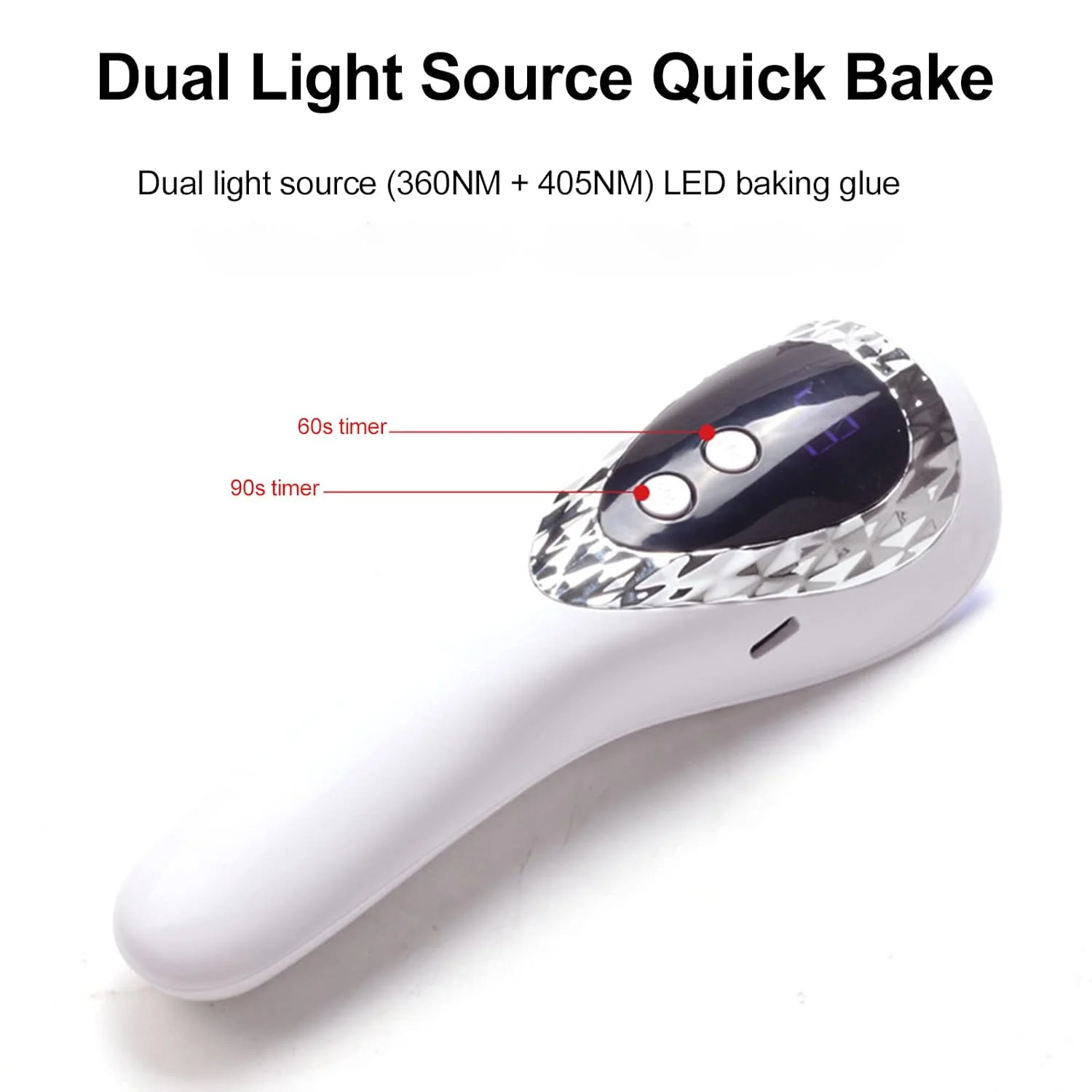 LINMANDA Handheld LED UV Nail Lamp Mini Gel Nails Light Flash Nail Curing Polish Rechargeable Nail Dryer Fast-Dry Machine