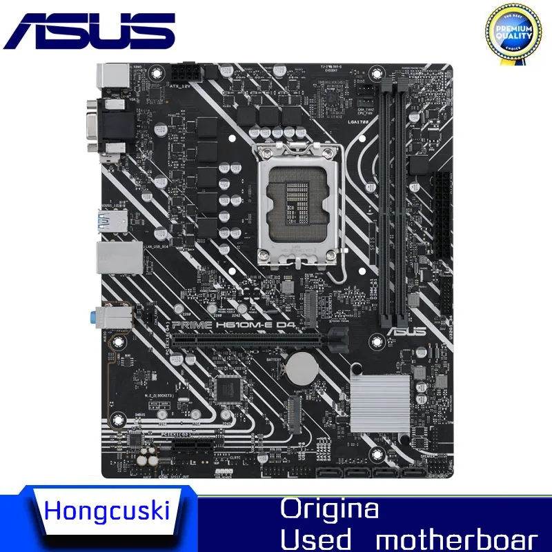 Used For ASUS PRIME H610M-E D4 LGA 1700 DDR4 Motherboard H610M H610 Supports CPU i5 12400f i3 12100f 12700f