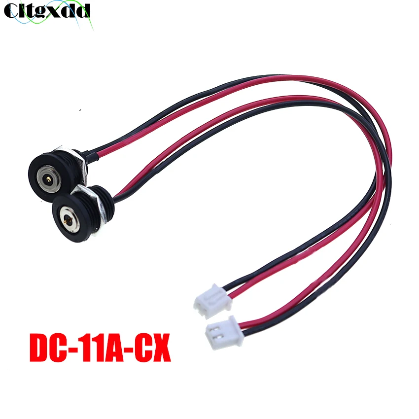 DC-11A-CX Threaded Waterproof Magnetic Connector Charging Cable USB 8mm Magnetic Contact Male Female Plug Interface Terminal