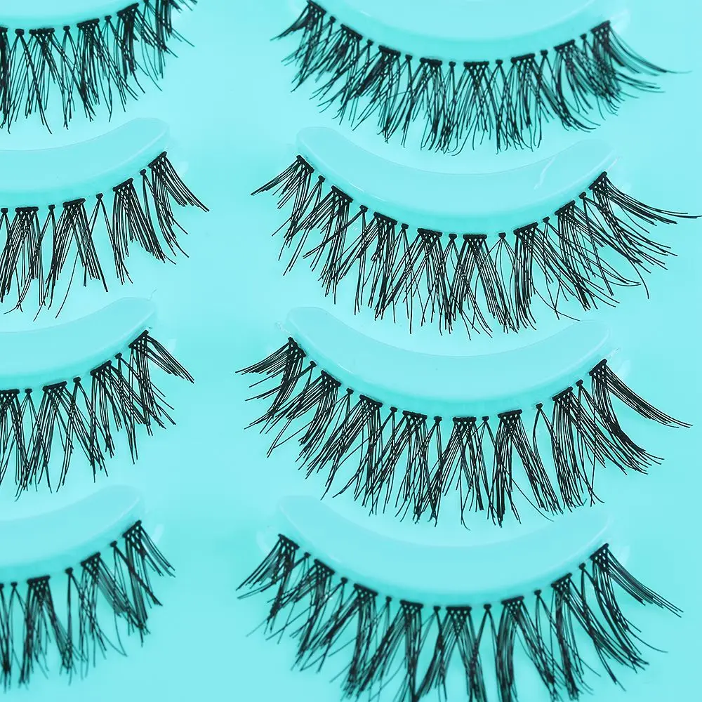 5 Pairs Fake False Natural Thick Long False Eyelashes Handmade Eye Lashes Extension Black