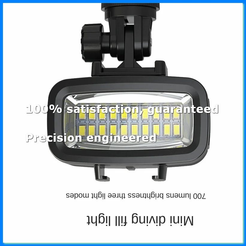 ●40M Waterproof Underwater Diving Fill Light LED Video Light for Hero 10 9 8 Action Camera / SLR Mirrorless Camera